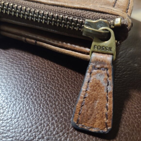 Vintage Fossil  "Long Live Vintage 1954" Women's Emory Wallet Leather Organizer - Picture 16 of 16